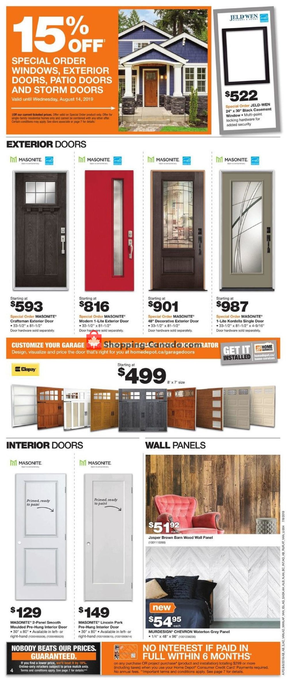 Home Depot flyer from Thursday August 8, 2019 to Wednesday August 14, 2019 - page 5