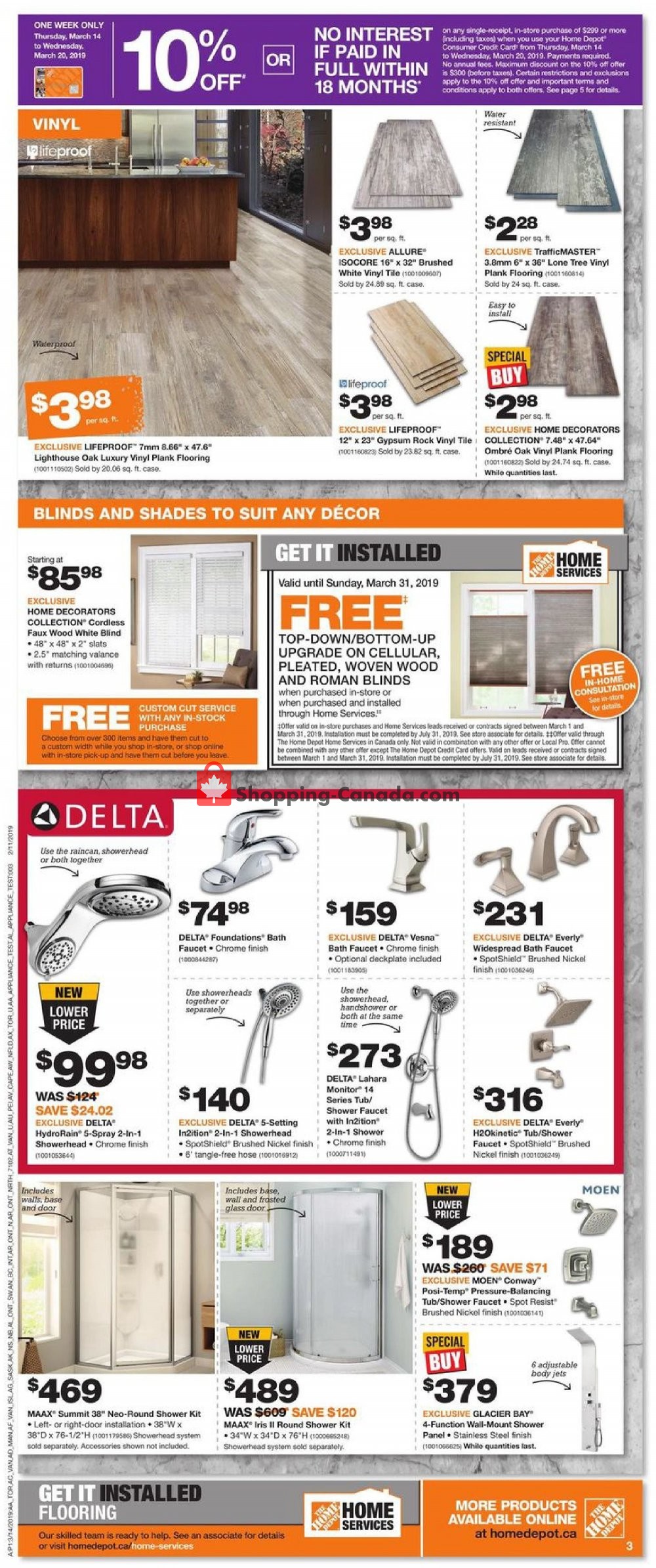 Home Depot flyer from Thursday March 14, 2019 to Wednesday March 20, 2019 - page 4