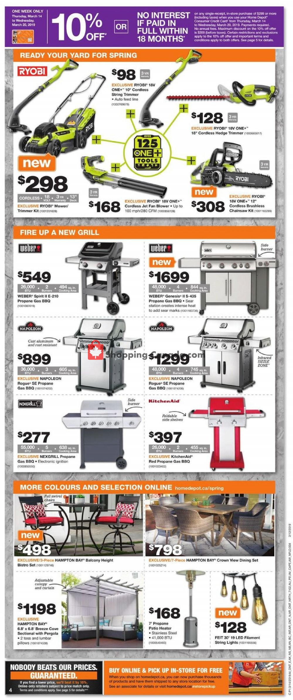 Home Depot flyer from Thursday March 14, 2019 to Wednesday March 20, 2019 - page 6
