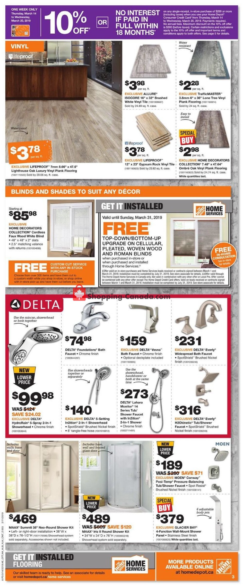 Home Depot flyer from Thursday March 14, 2019 to Wednesday March 20, 2019 - page 4