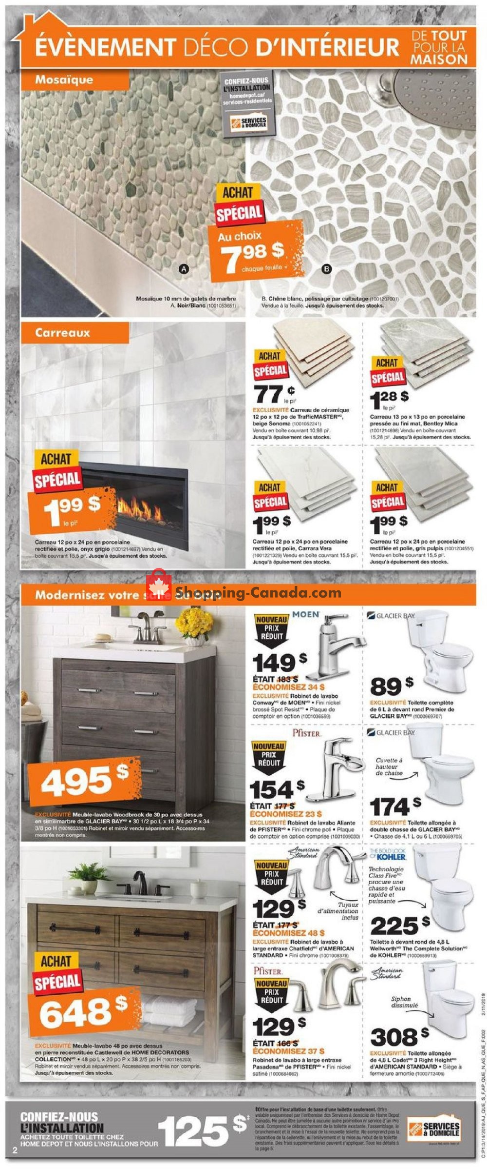 Home Depot flyer from Thursday March 14, 2019 to Wednesday March 20, 2019 - page 3