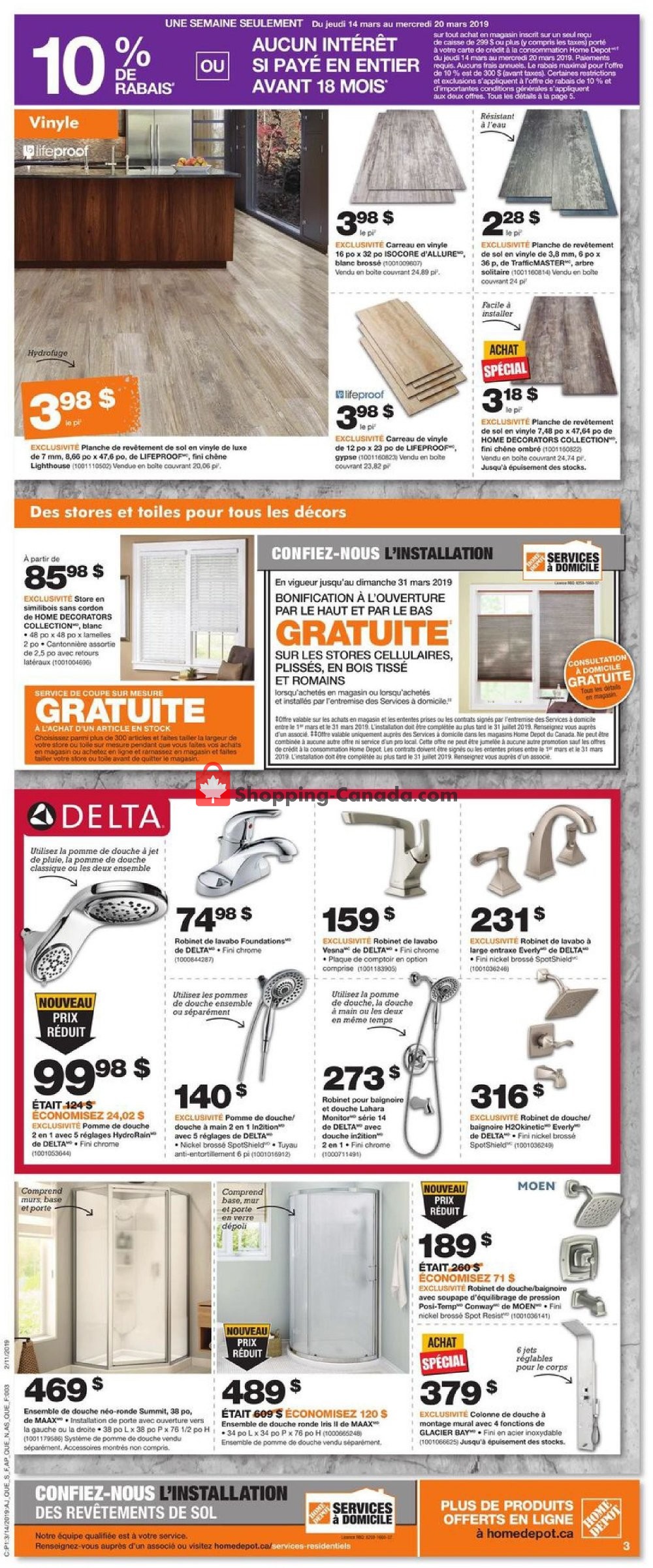 Home Depot flyer from Thursday March 14, 2019 to Wednesday March 20, 2019 - page 4