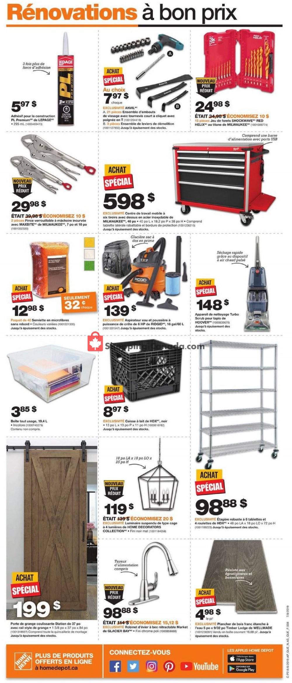 Home Depot flyer from Thursday August 8, 2019 to Wednesday August 14, 2019 - page 2