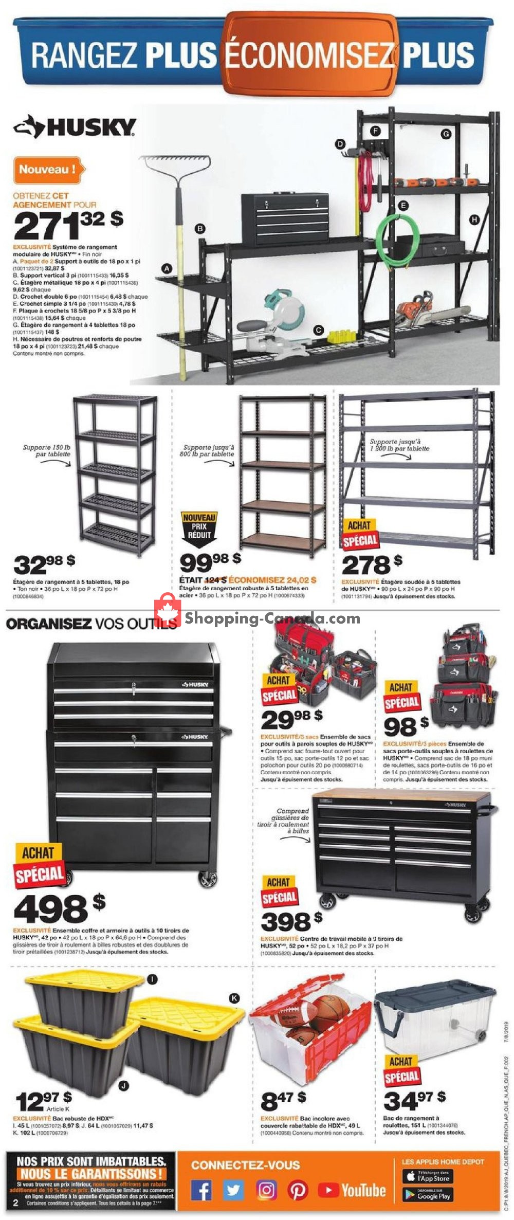 Home Depot flyer from Thursday August 8, 2019 to Wednesday August 14, 2019 - page 3