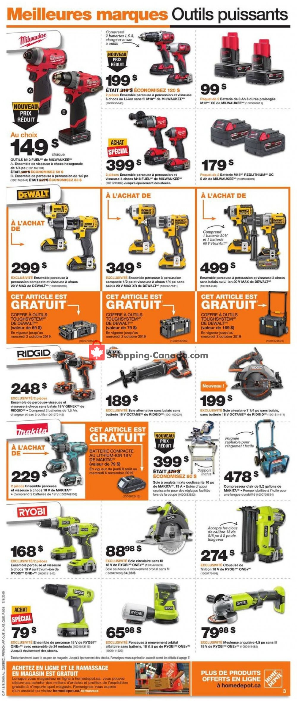 Home Depot flyer from Thursday August 8, 2019 to Wednesday August 14, 2019 - page 4