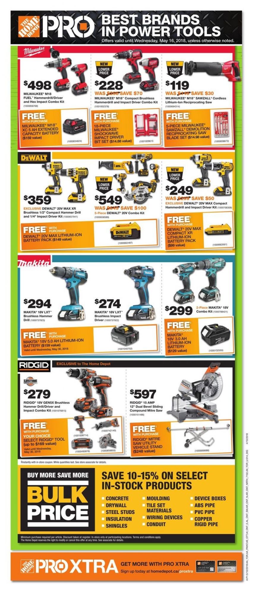 Home Depot flyer from Tuesday May 1, 2018 to Monday May 14, 2018 - page 1