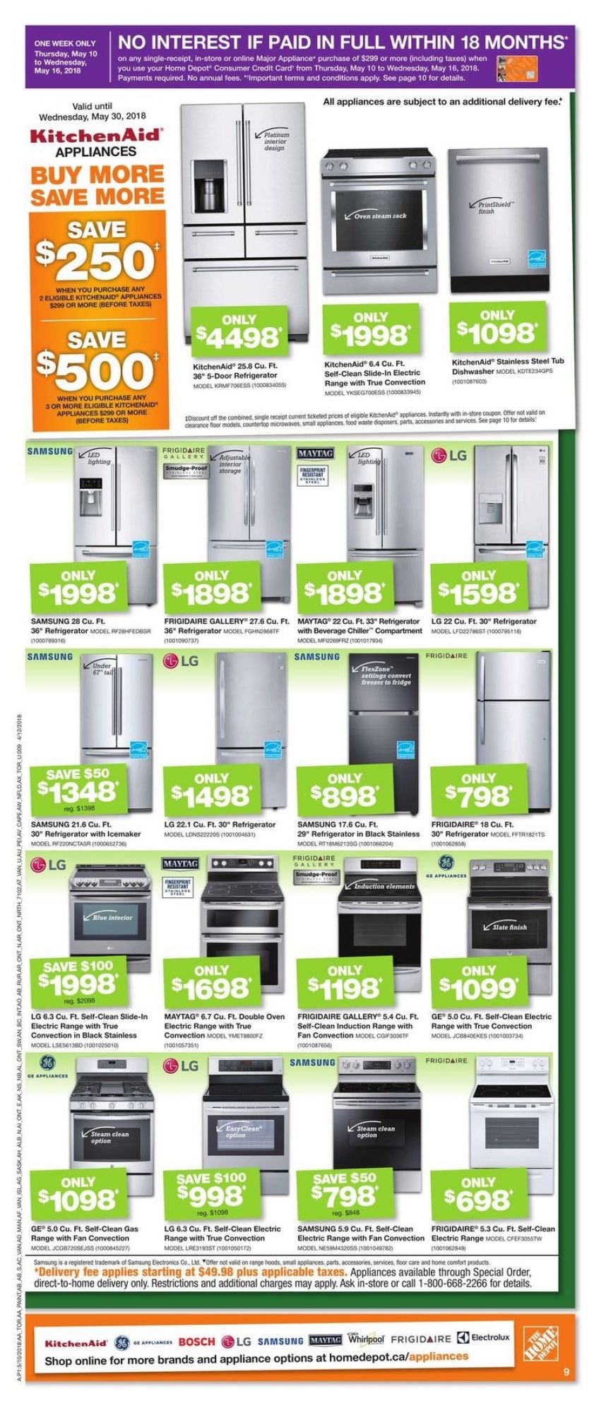 Home Depot flyer from Thursday May 10, 2018 to Wednesday May 16, 2018 - page 10