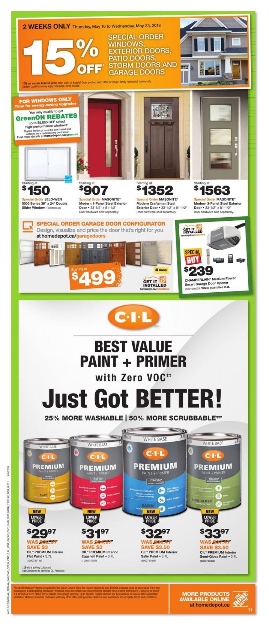 Home Depot flyer from Thursday May 10, 2018 to Wednesday May 16, 2018 - page 12