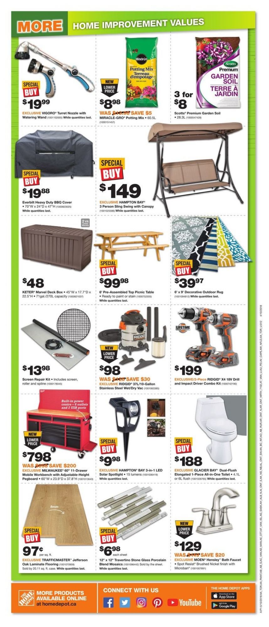 Home Depot flyer from Thursday May 10, 2018 to Wednesday May 16, 2018 - page 2