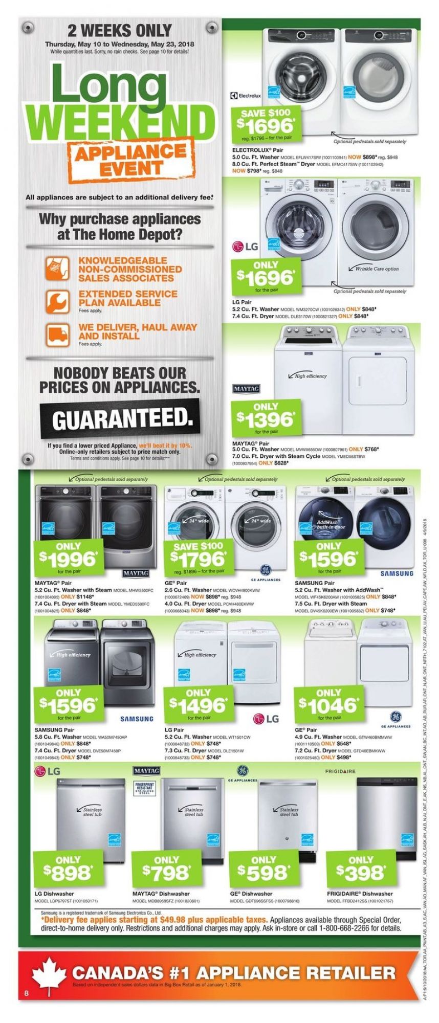 Home Depot flyer from Thursday May 10, 2018 to Wednesday May 16, 2018 - page 9