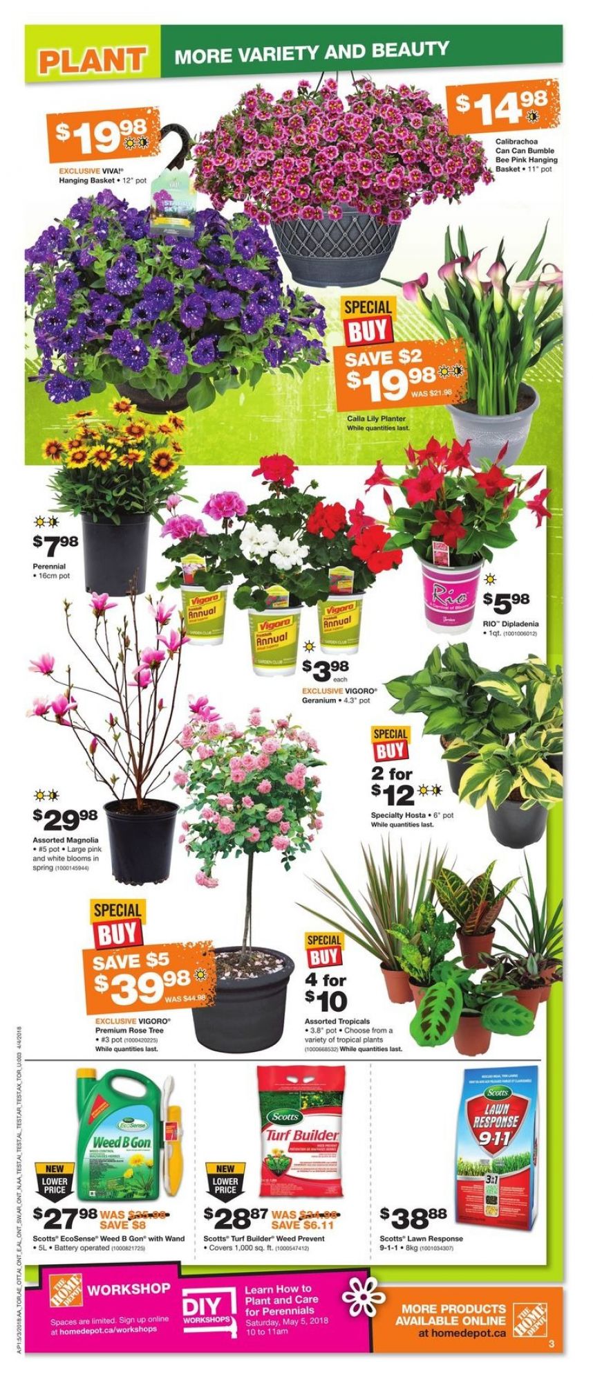 Home Depot flyer from Thursday May 3, 2018 to Wednesday May 9, 2018 - page 4