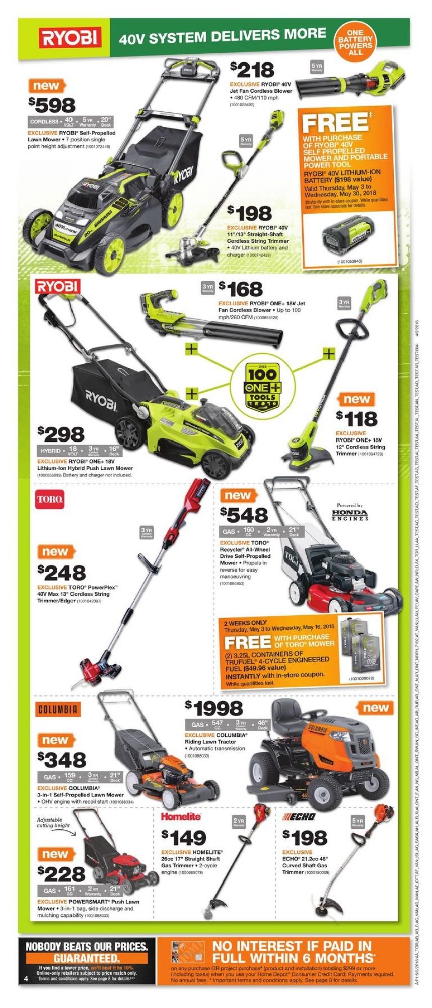 Home Depot flyer from Thursday May 3, 2018 to Wednesday May 9, 2018 - page 5