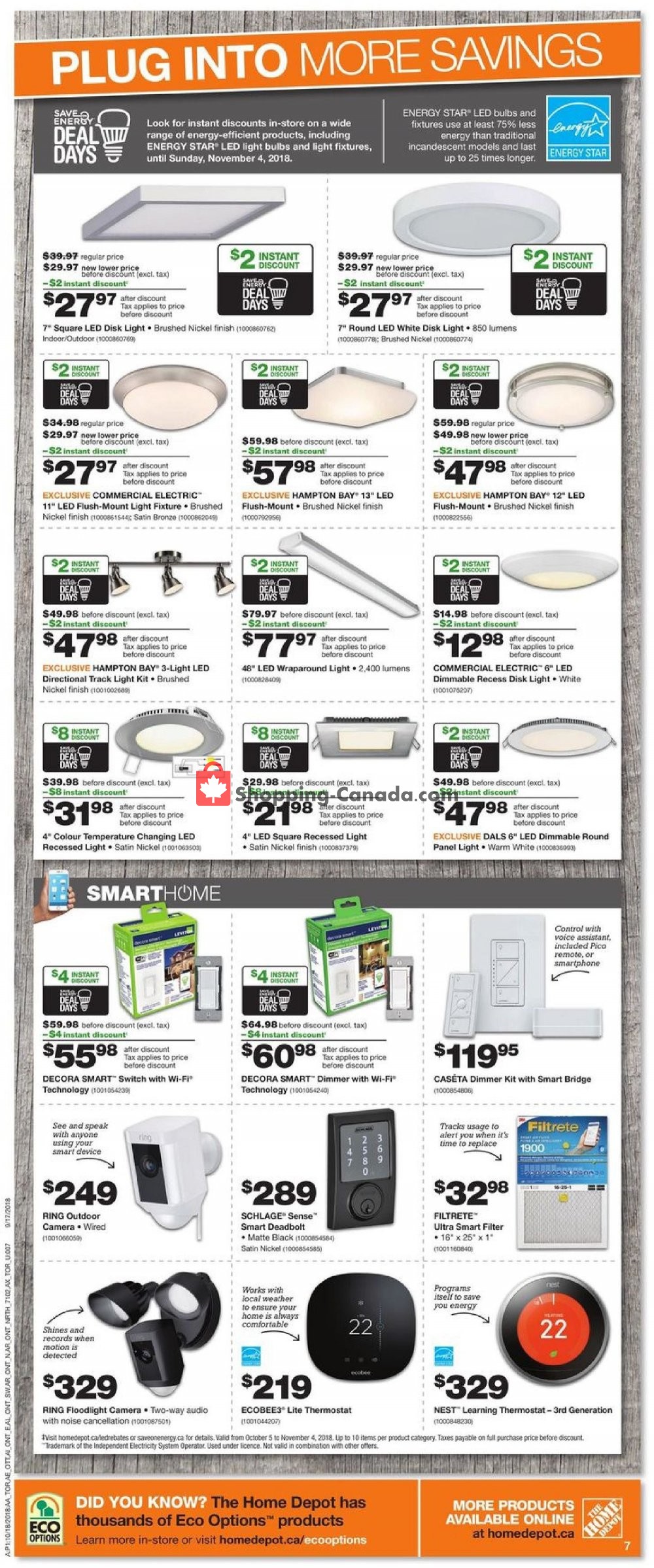 Home Depot flyer from Thursday October 18, 2018 to Wednesday October 24, 2018 - page 11