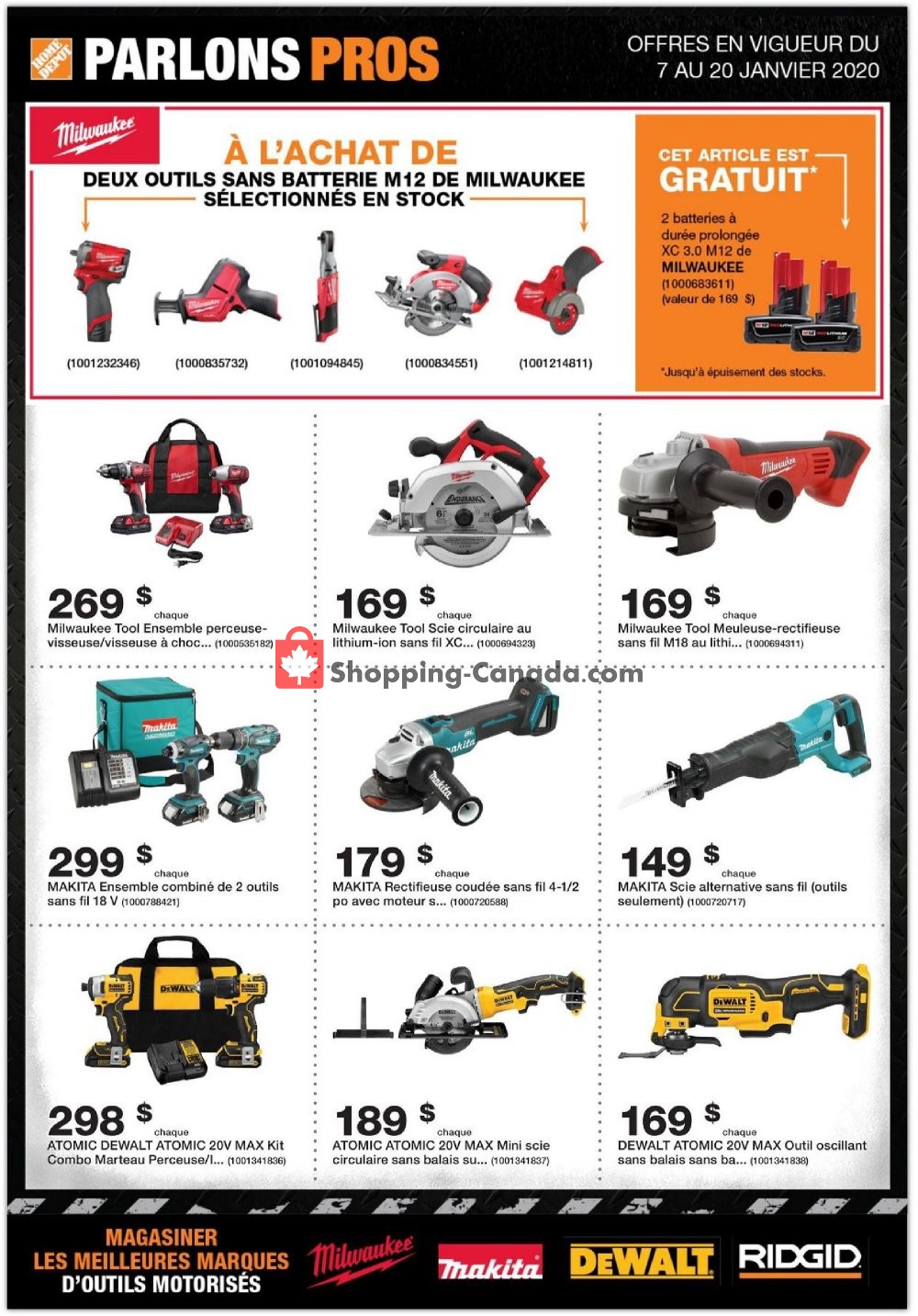 Home Depot flyer from Tuesday January 7, 2020 to Monday January 20, 2020 - page 1