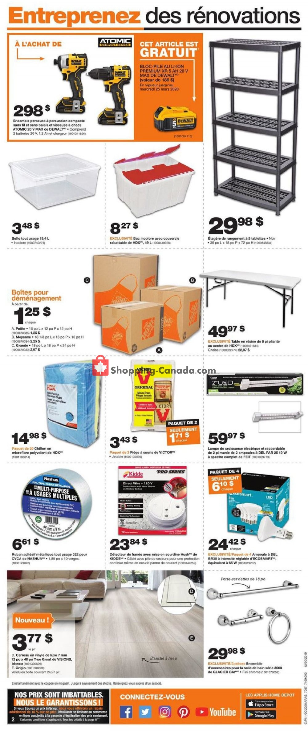 Home Depot flyer from Thursday January 30, 2020 to Wednesday February 5, 2020 - page 2
