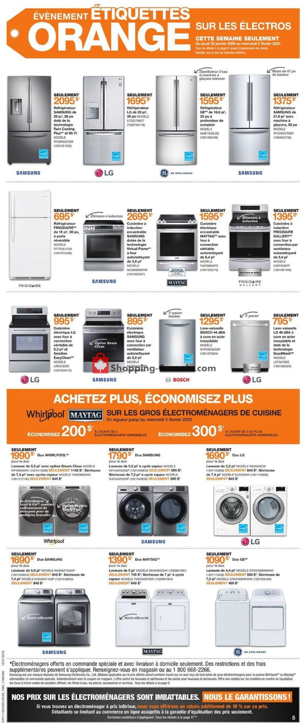 Home Depot flyer from Thursday January 30, 2020 to Wednesday February 5, 2020 - page 5