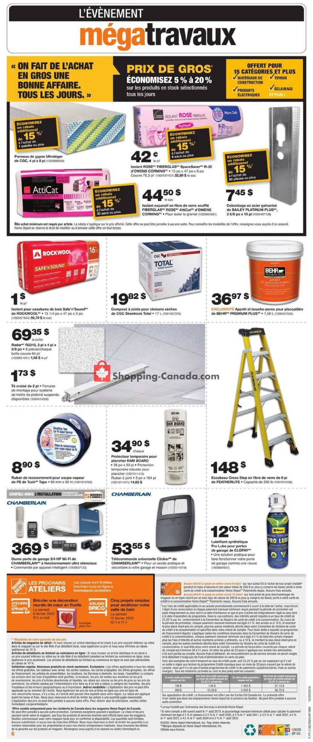 Home Depot flyer from Thursday January 30, 2020 to Wednesday February 5, 2020 - page 6