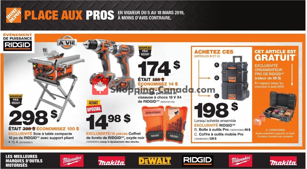 Home Depot flyer from Tuesday March 5, 2019 to Monday March 18, 2019 - page 1