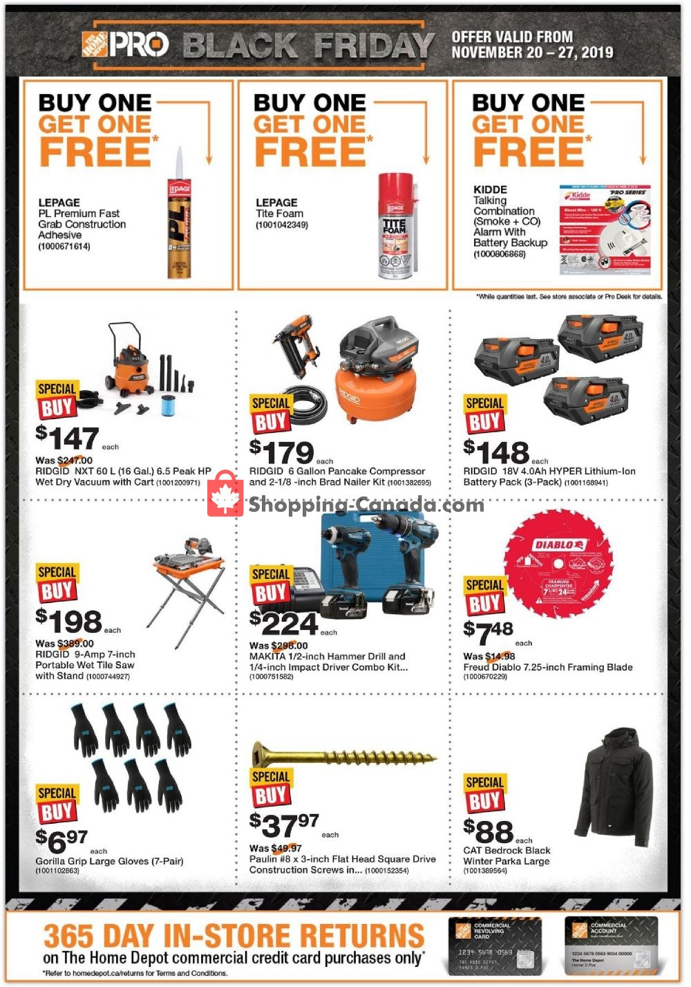 Home Depot flyer from Wednesday November 20, 2019 to Wednesday November 27, 2019 - page 3