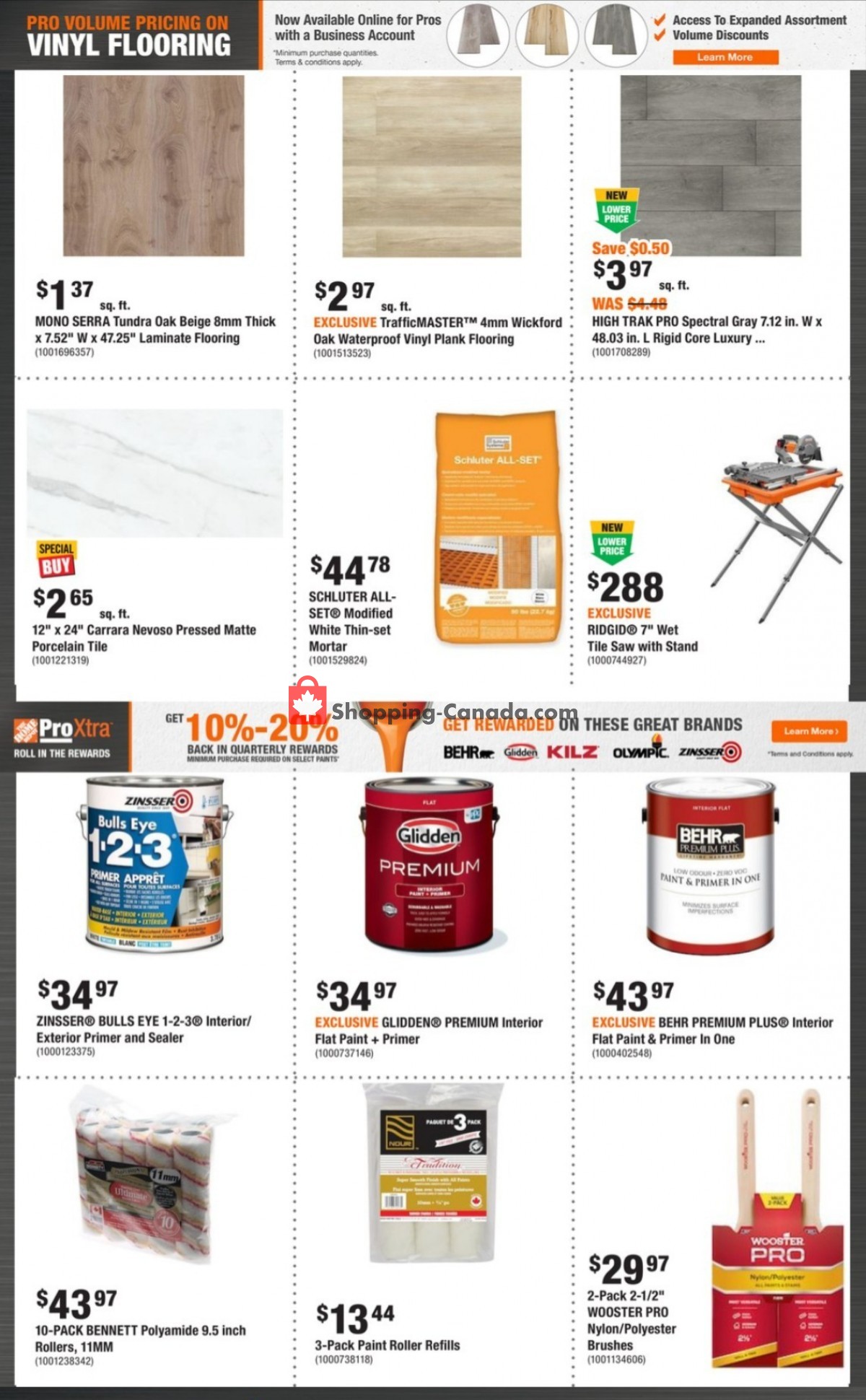 Home Depot Canada, flyer (Pro Choc Buy QC) January 19 February 1