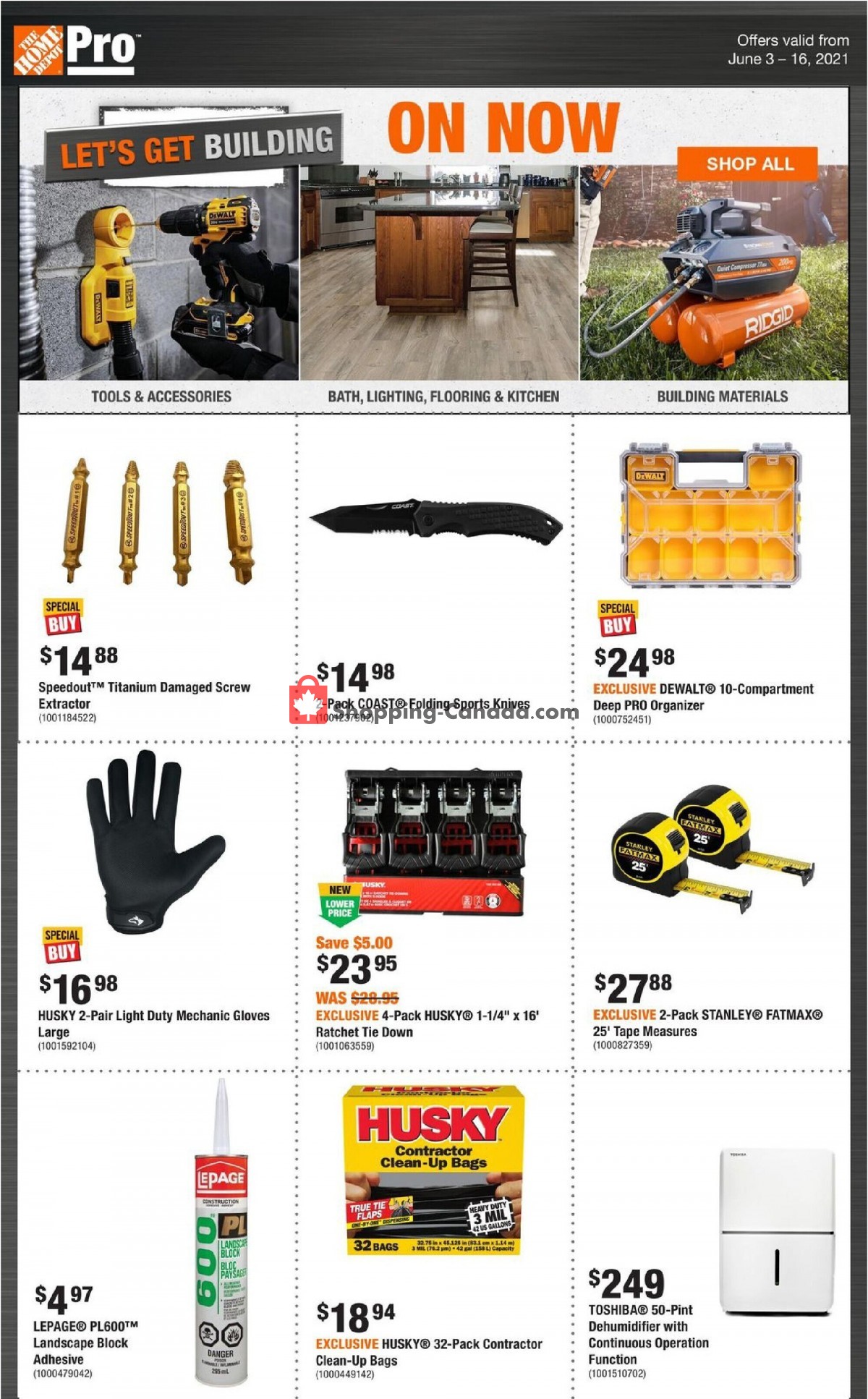 Home Depot flyer from Thursday June 3, 2021 to Wednesday June 16, 2021 - page 1