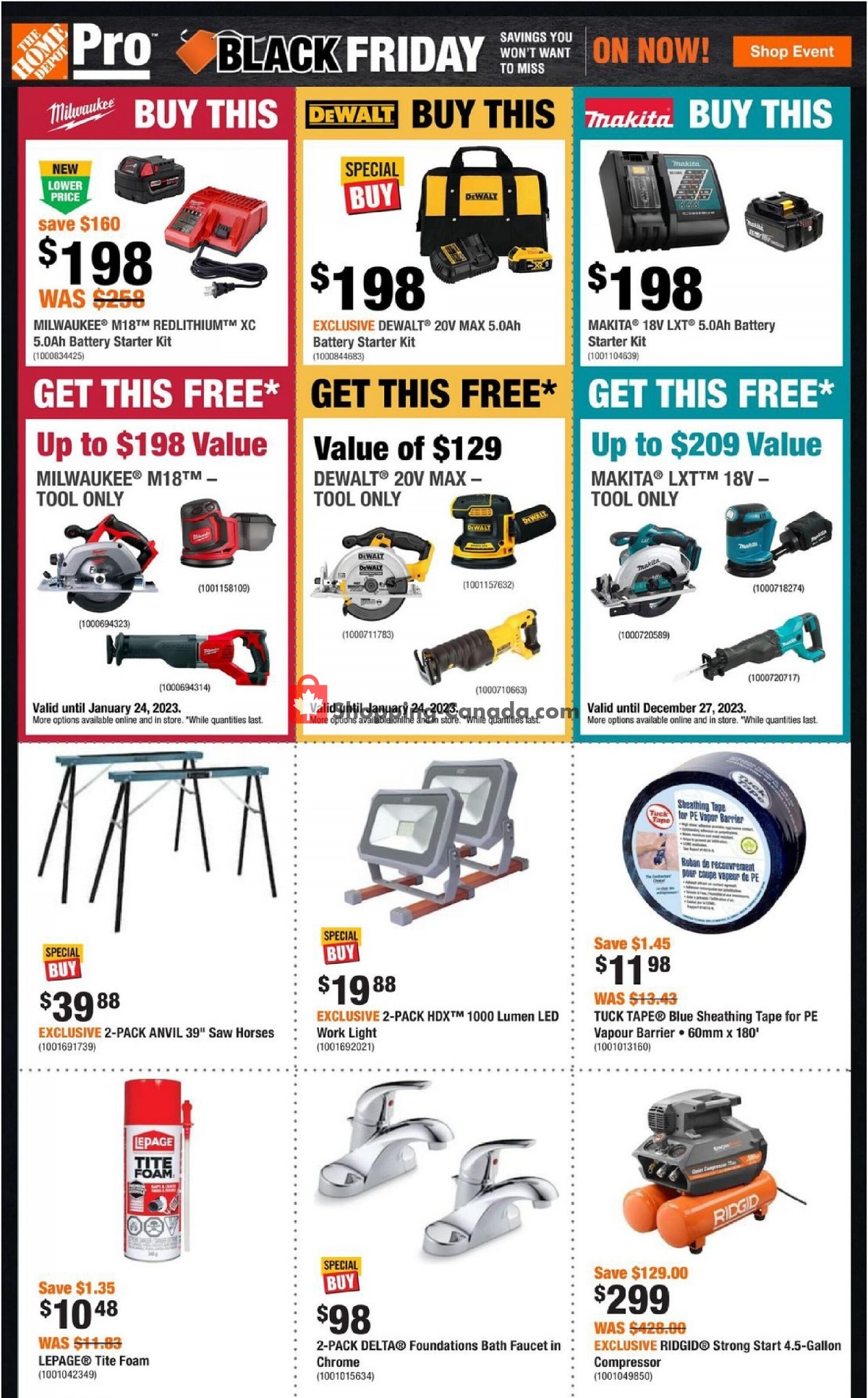 Home Depot flyer from Thursday November 16, 2023 to Wednesday November 29, 2023 - page 2