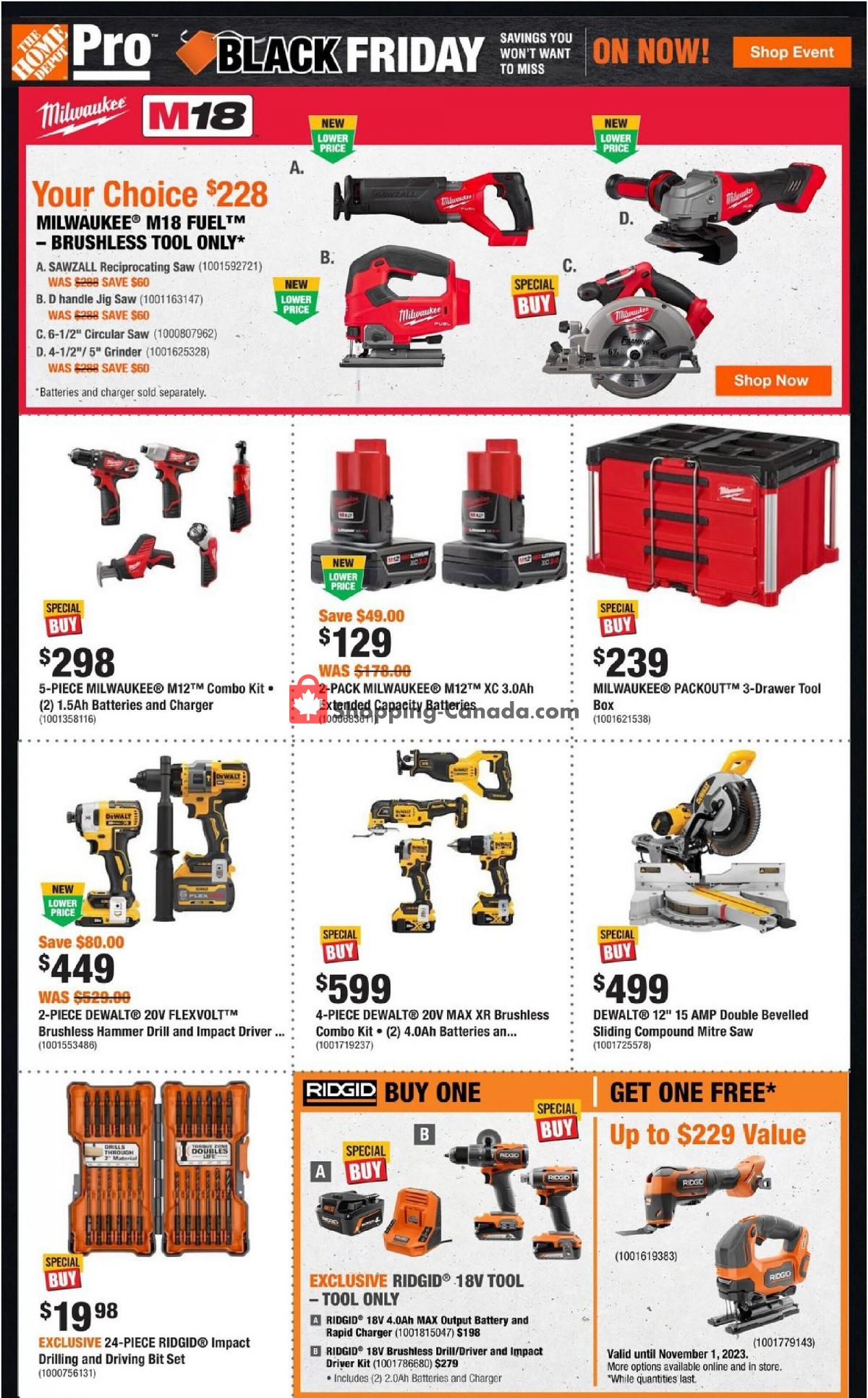Home Depot flyer from Thursday November 16, 2023 to Wednesday November 29, 2023 - page 3