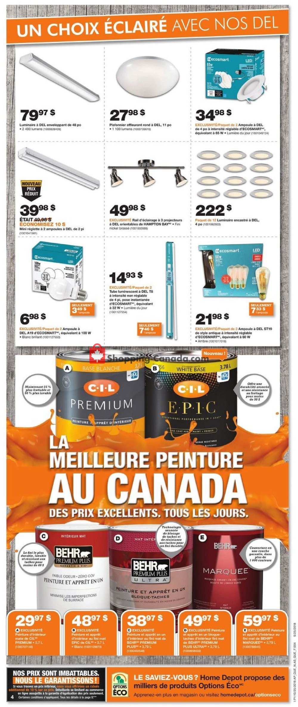 Home Depot flyer from Thursday October 25, 2018 to Wednesday October 31, 2018 - page 7