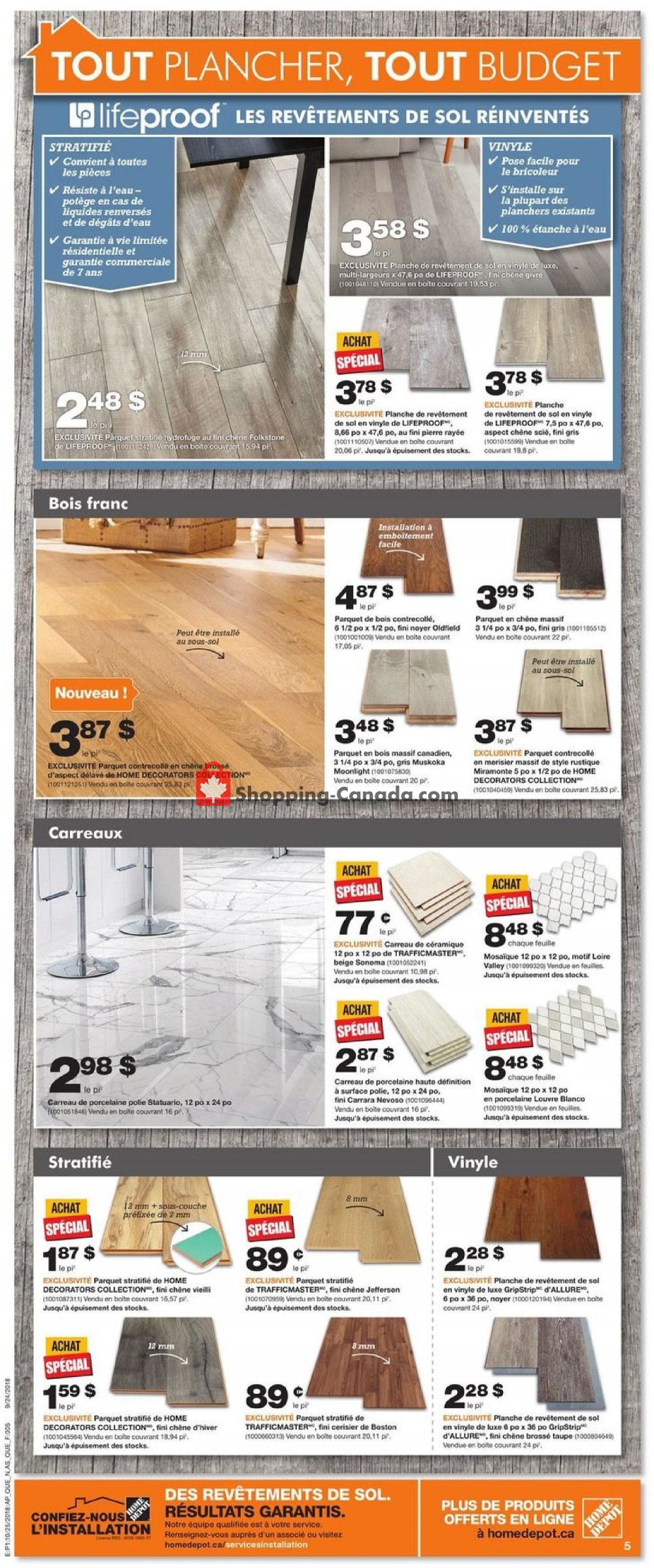 Home Depot flyer from Thursday October 25, 2018 to Wednesday October 31, 2018 - page 8