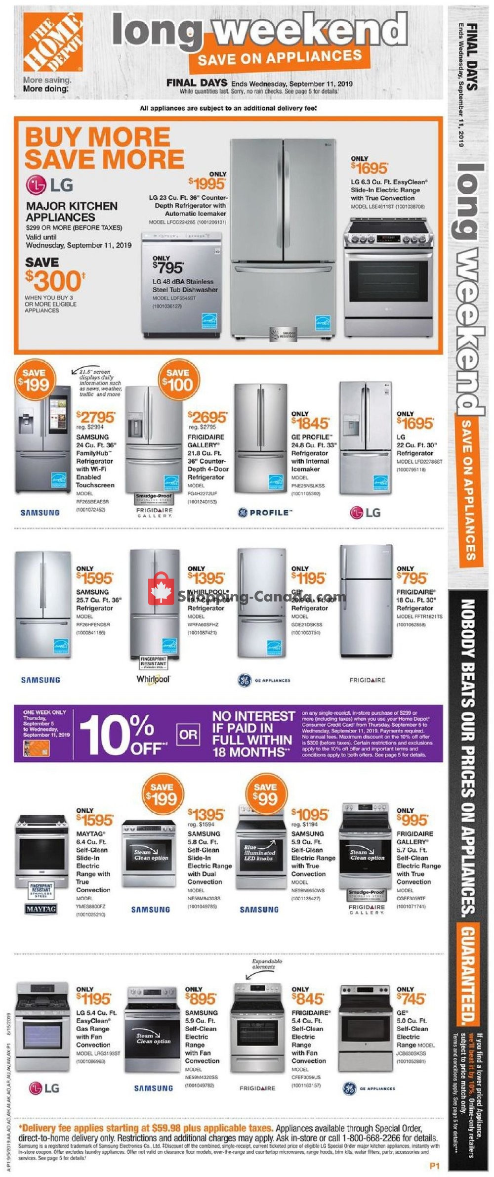Home Depot flyer from Thursday September 5, 2019 to Wednesday September 11, 2019 - page 12