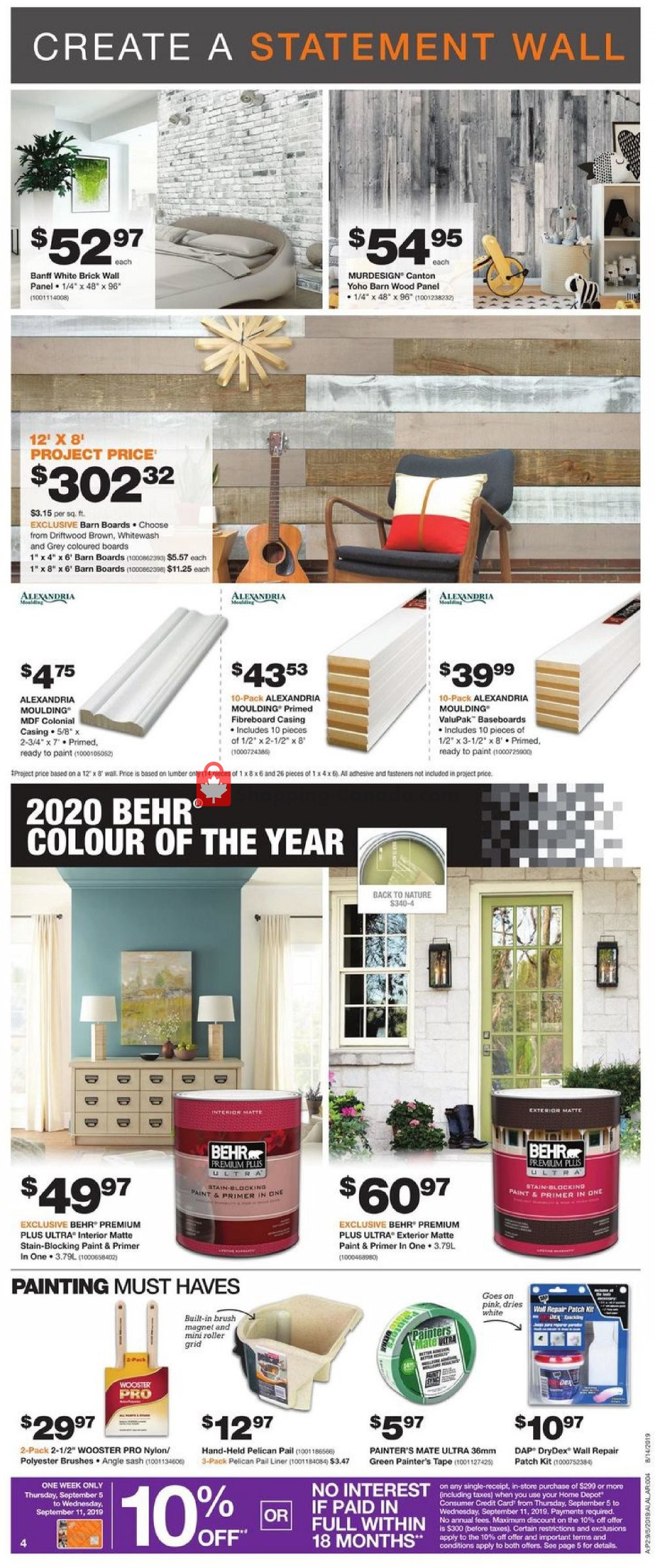 Home Depot flyer from Thursday September 5, 2019 to Wednesday September 11, 2019 - page 5