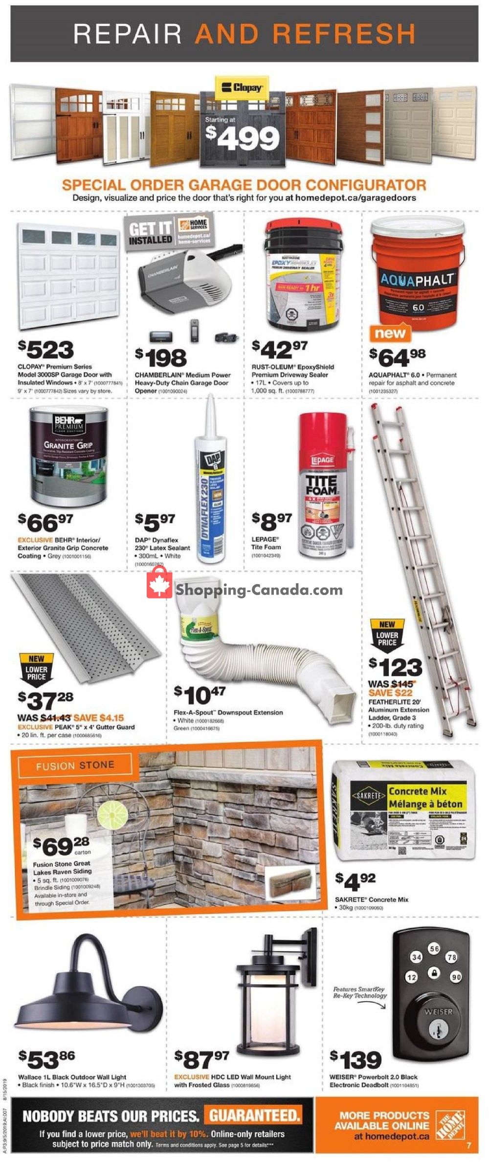 Home Depot flyer from Thursday September 5, 2019 to Wednesday September 11, 2019 - page 8