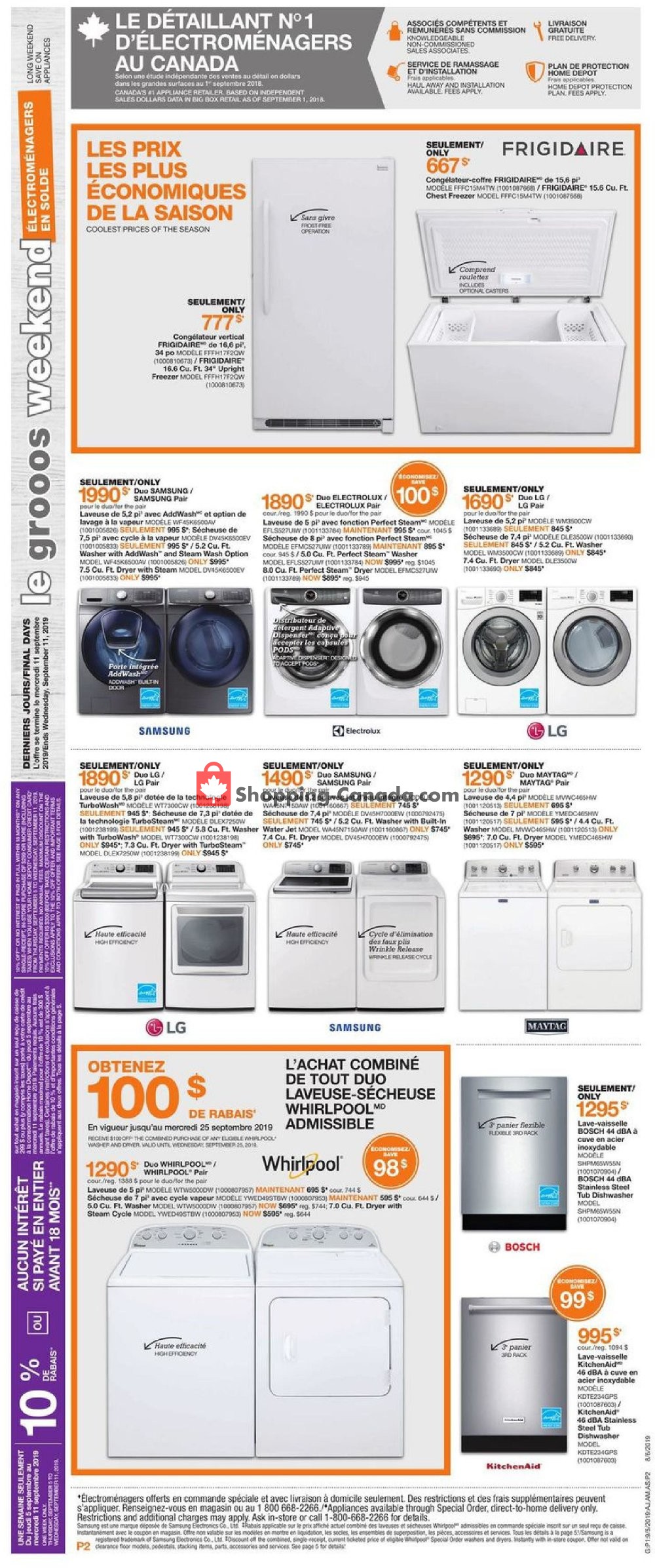 Home Depot flyer from Thursday September 5, 2019 to Wednesday September 11, 2019 - page 13