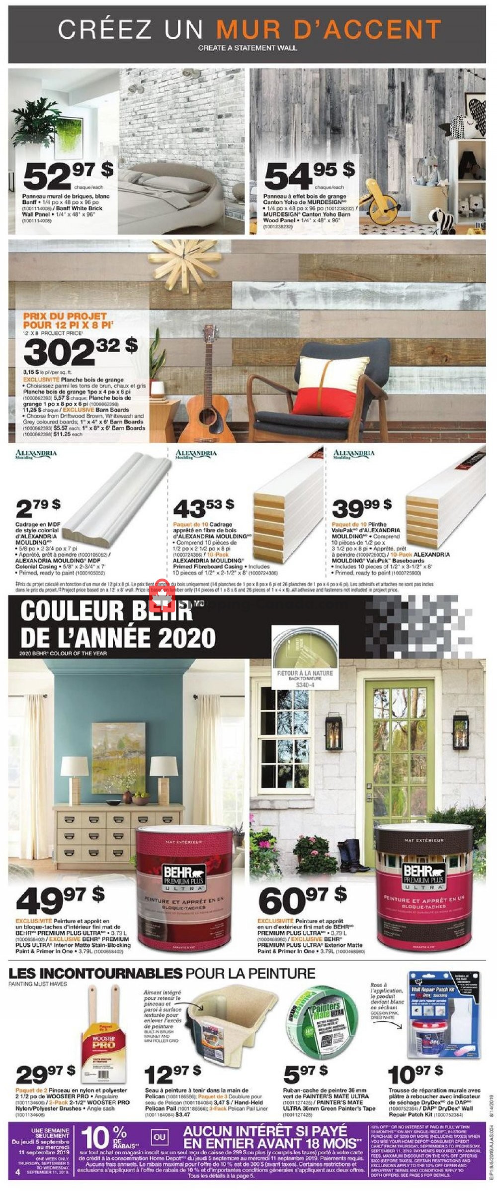 Home Depot flyer from Thursday September 5, 2019 to Wednesday September 11, 2019 - page 5