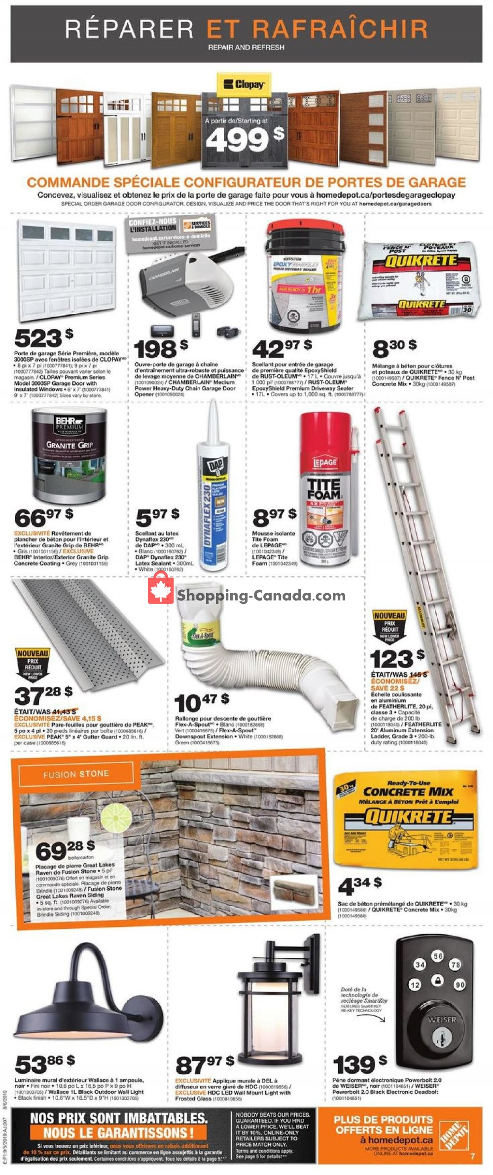 Home Depot flyer from Thursday September 5, 2019 to Wednesday September 11, 2019 - page 8