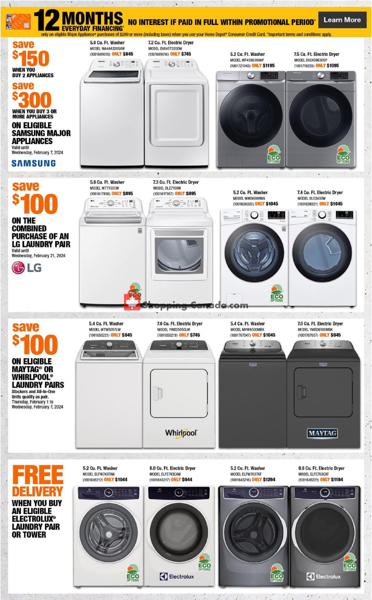 Home Depot flyer from Thursday February 1, 2024 to Wednesday February 7, 2024 - page 15