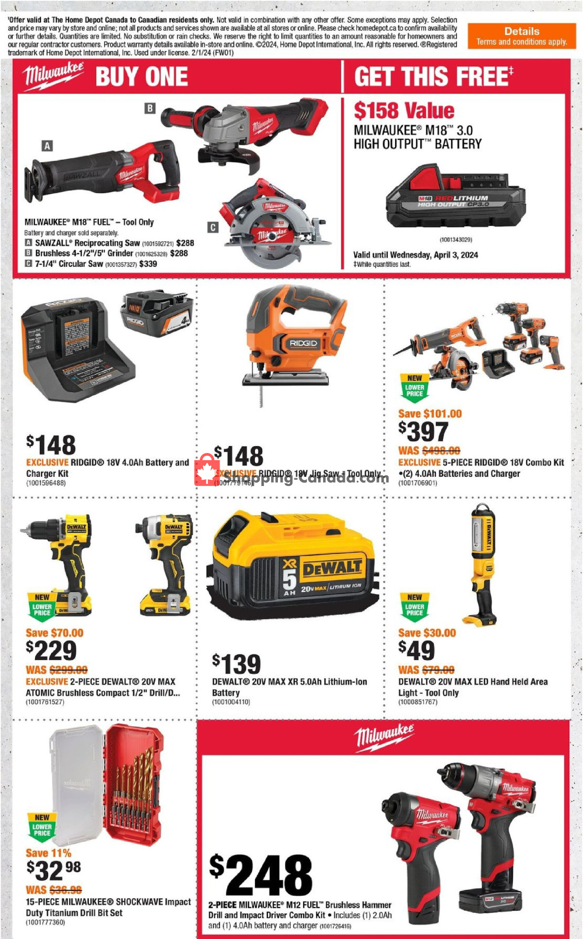 Home Depot flyer from Thursday February 1, 2024 to Wednesday February 7, 2024 - page 16