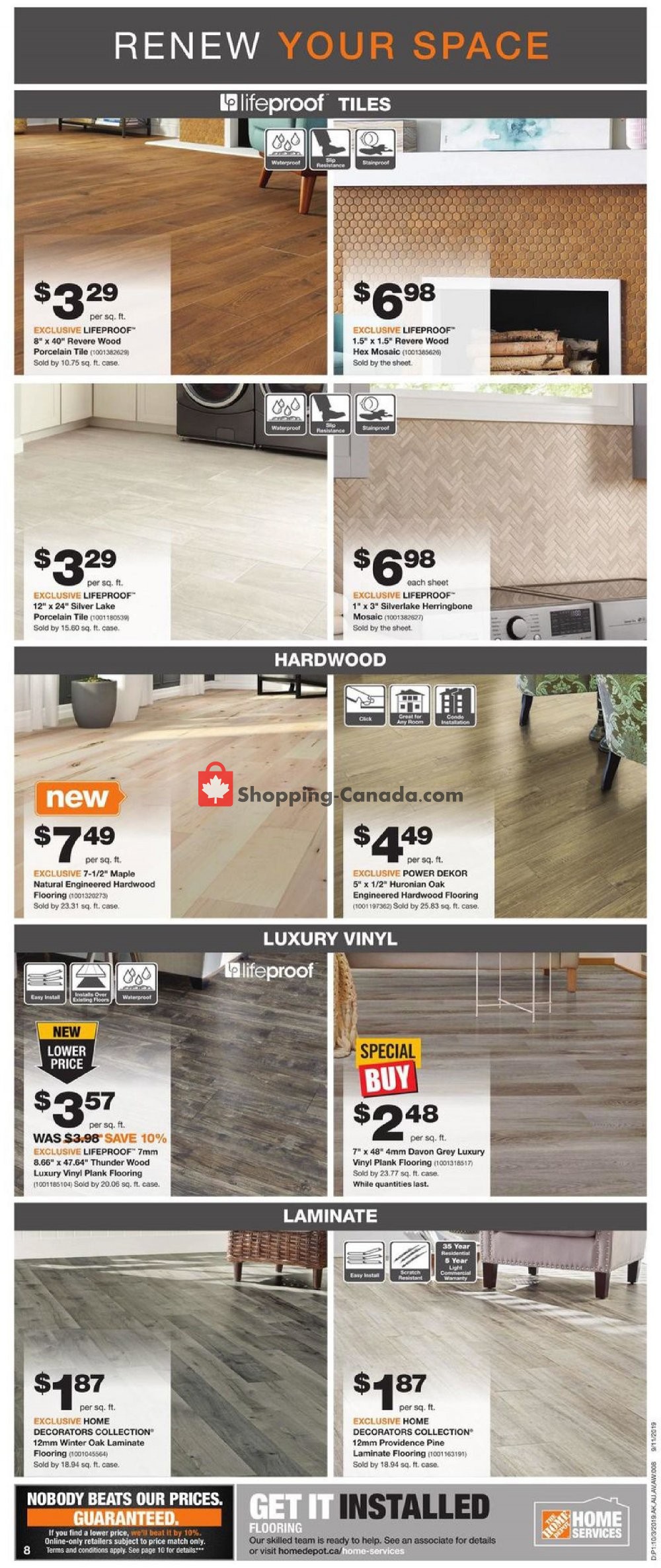 Home Depot flyer from Thursday October 3, 2019 to Wednesday October 9, 2019 - page 10