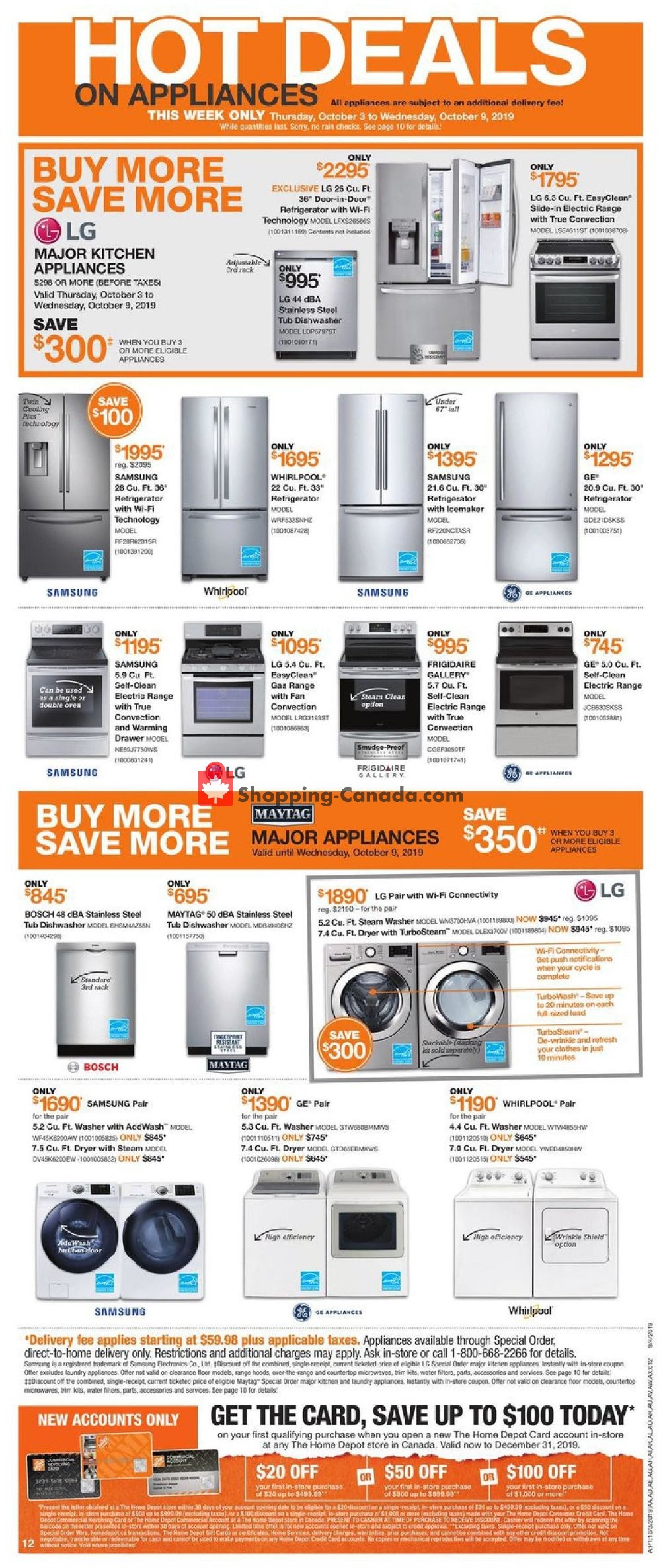 Home Depot flyer from Thursday October 3, 2019 to Wednesday October 9, 2019 - page 14