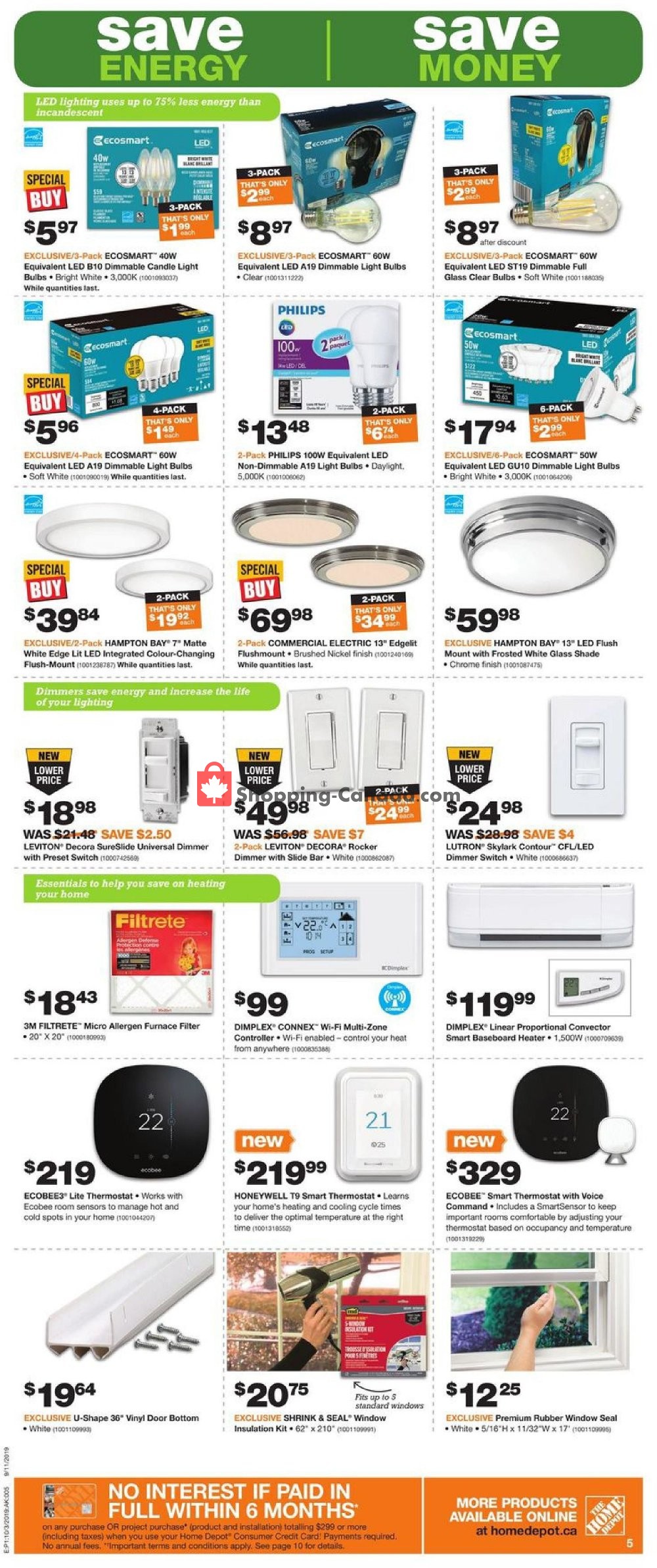 Home Depot flyer from Thursday October 3, 2019 to Wednesday October 9, 2019 - page 6