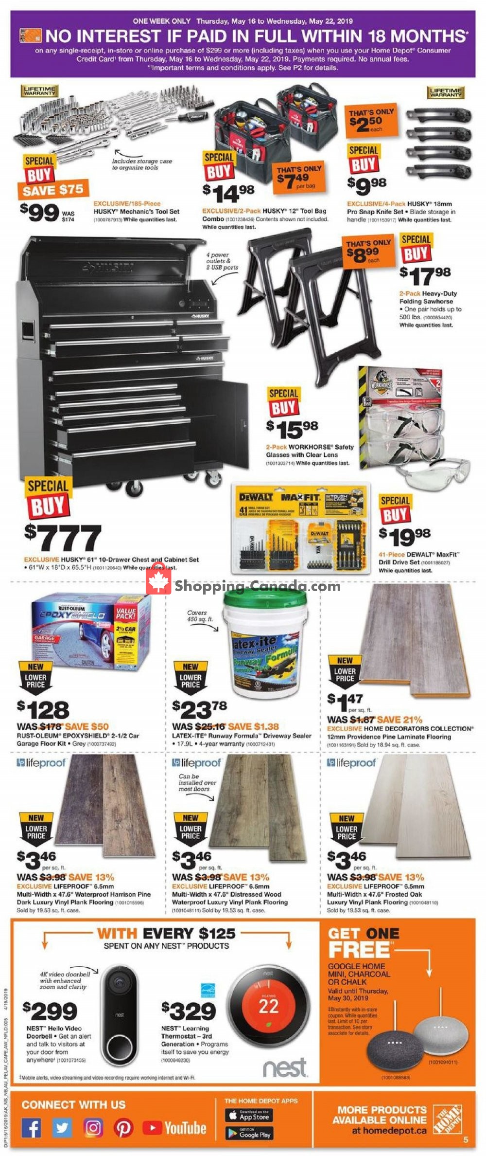 Home Depot flyer from Thursday May 16, 2019 to Wednesday May 22, 2019 - page 6