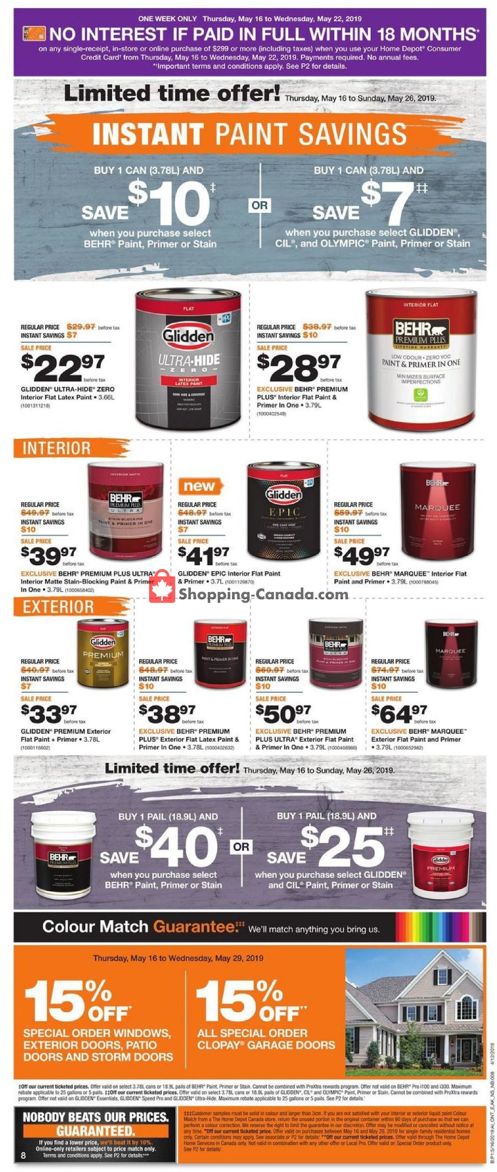 Home Depot flyer from Thursday May 16, 2019 to Wednesday May 22, 2019 - page 12