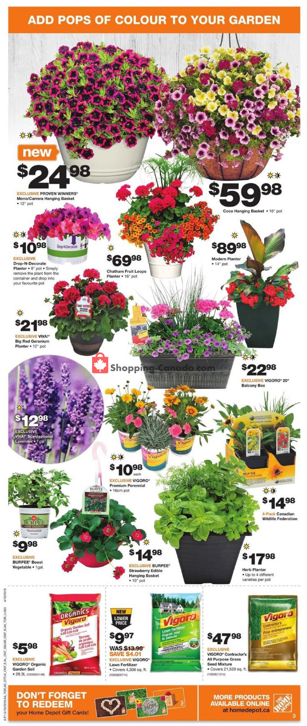 Home Depot flyer from Thursday May 16, 2019 to Wednesday May 22, 2019 - page 3