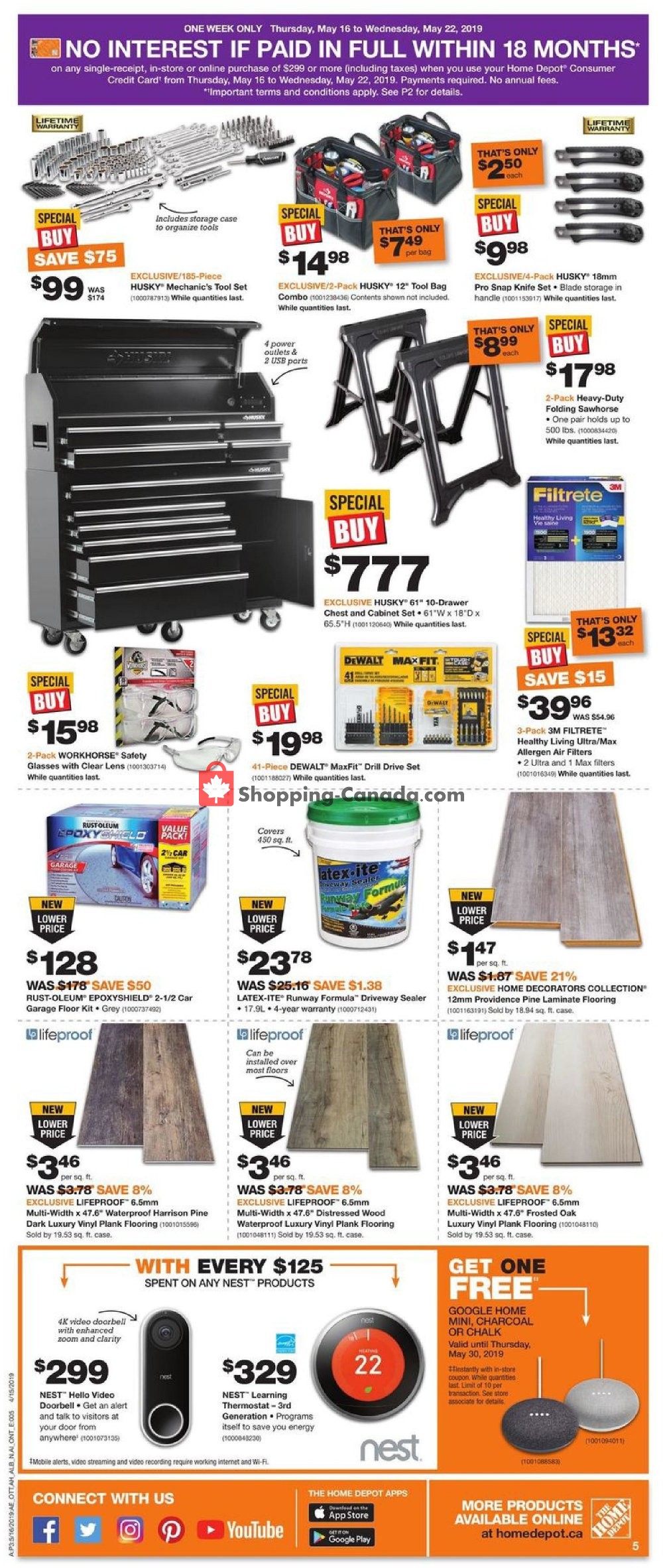 Home Depot flyer from Thursday May 16, 2019 to Wednesday May 22, 2019 - page 6