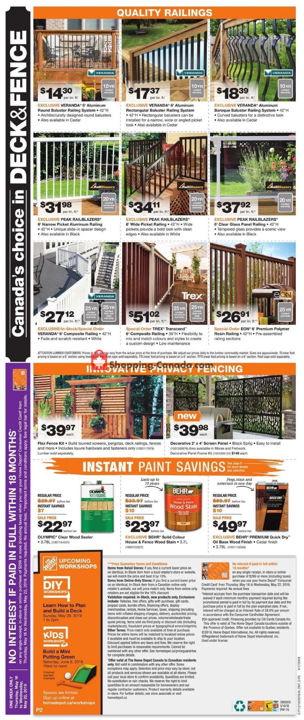 Home Depot flyer from Thursday May 16, 2019 to Wednesday May 22, 2019 - page 9