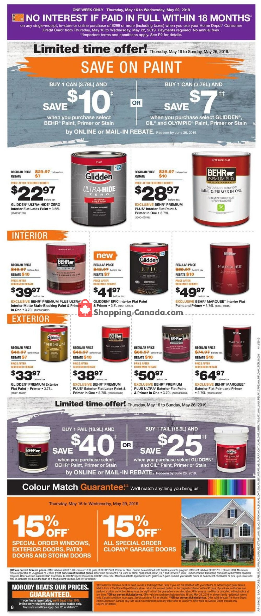 Home Depot flyer from Thursday May 16, 2019 to Wednesday May 22, 2019 - page 12