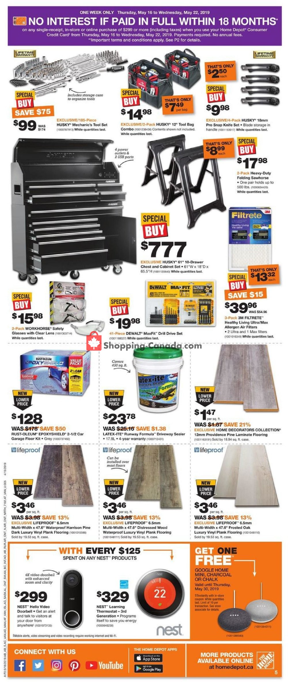 Home Depot flyer from Thursday May 16, 2019 to Wednesday May 22, 2019 - page 6