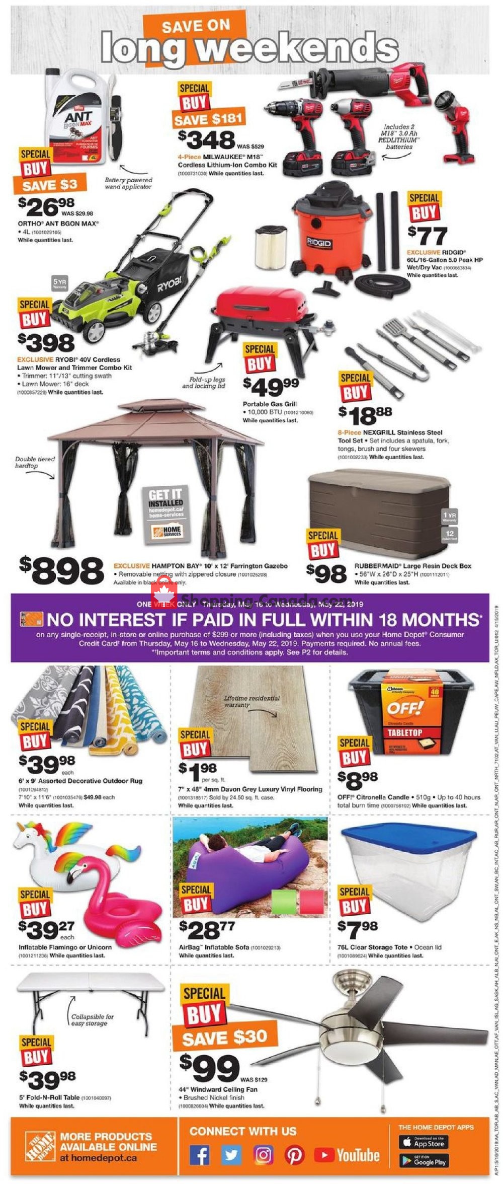 Home Depot flyer from Thursday May 16, 2019 to Wednesday May 22, 2019 - page 7