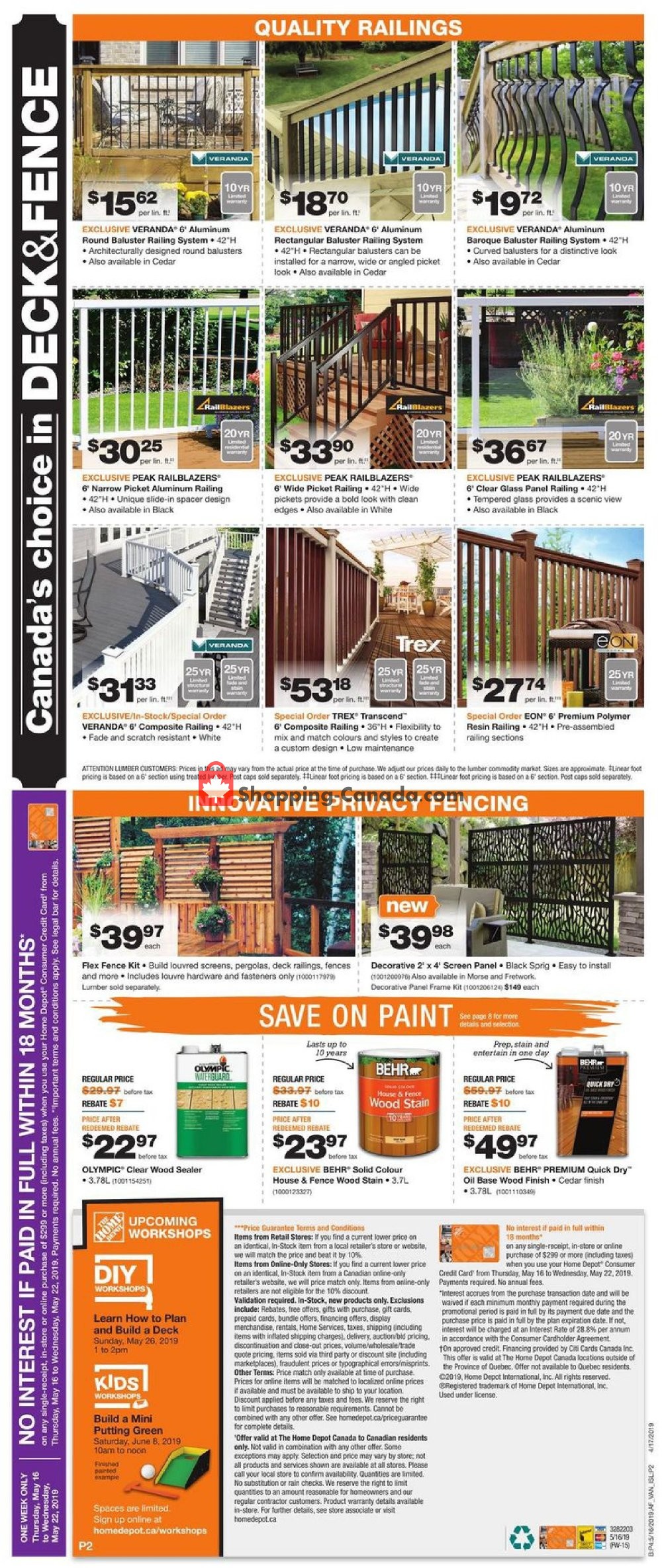 Home Depot flyer from Thursday May 16, 2019 to Wednesday May 22, 2019 - page 9