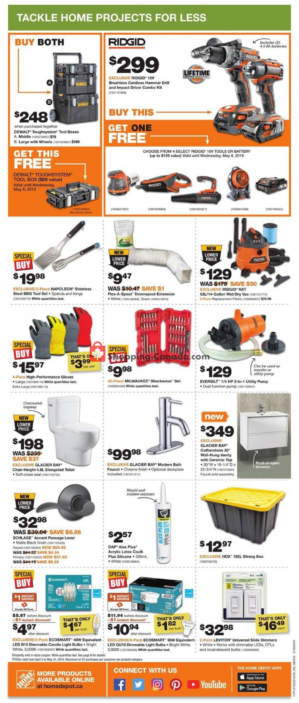 Home Depot flyer from Thursday April 18, 2019 to Wednesday April 24, 2019 - page 2